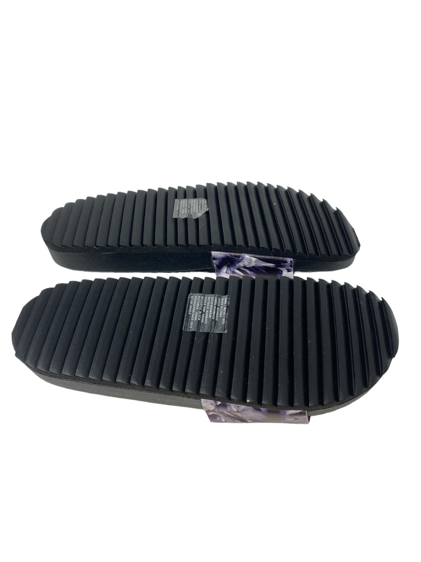 Fila Women Size 7/8 Black Print Sandals