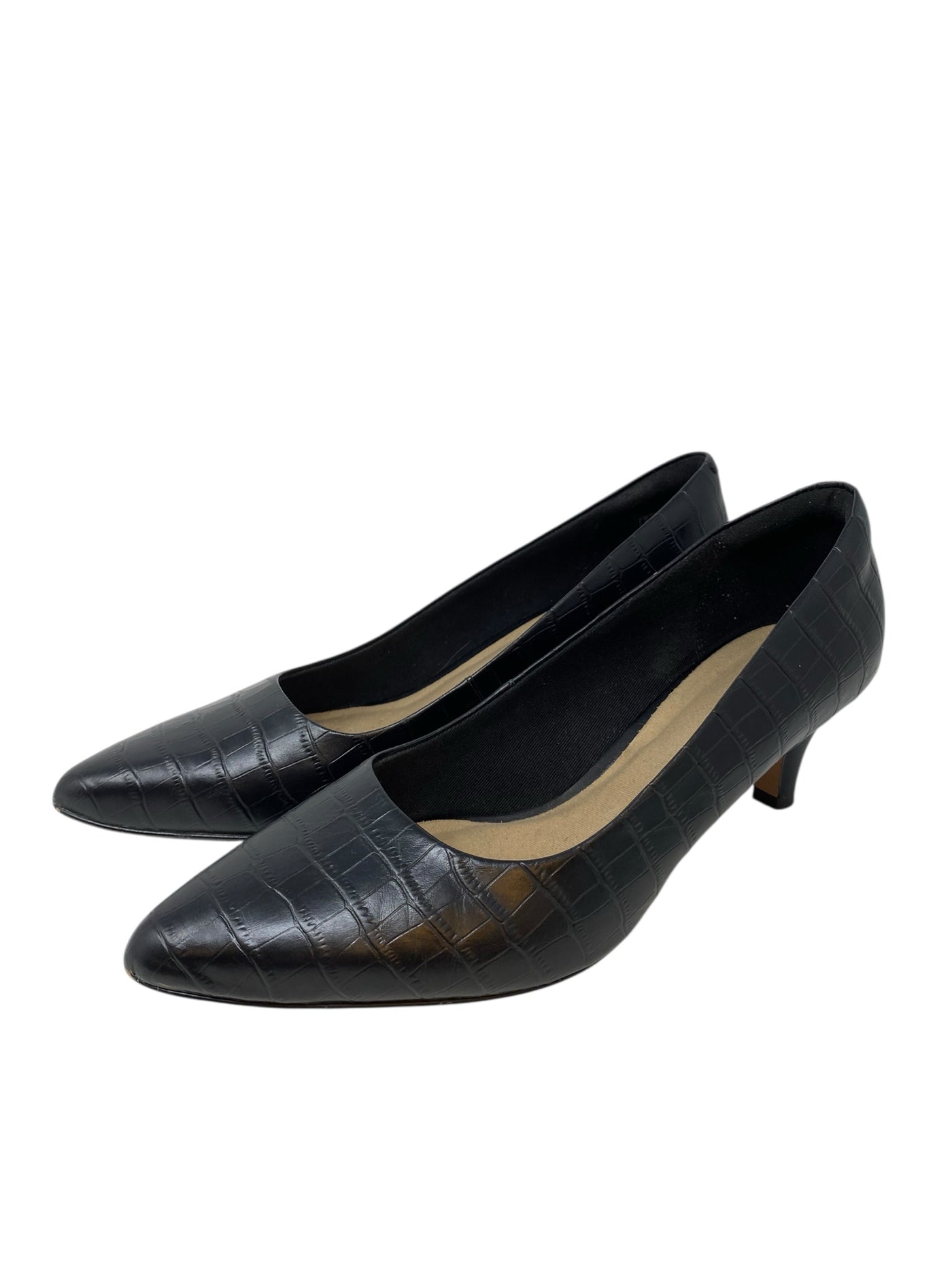 Clarks Women Size 9.5 Black Heels