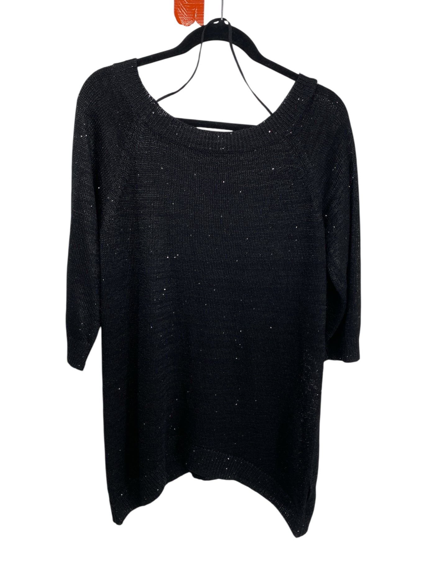 Worthington Misses Size Large Black 3/4 Blouse