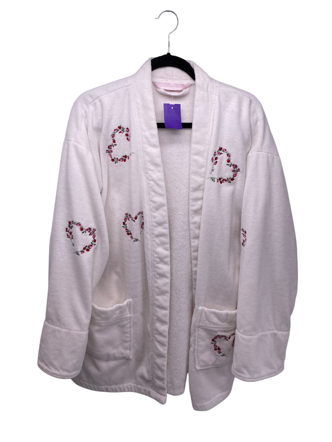 Victoria Secret Misses Size XS/S White Floral Bathrobe – It's So
