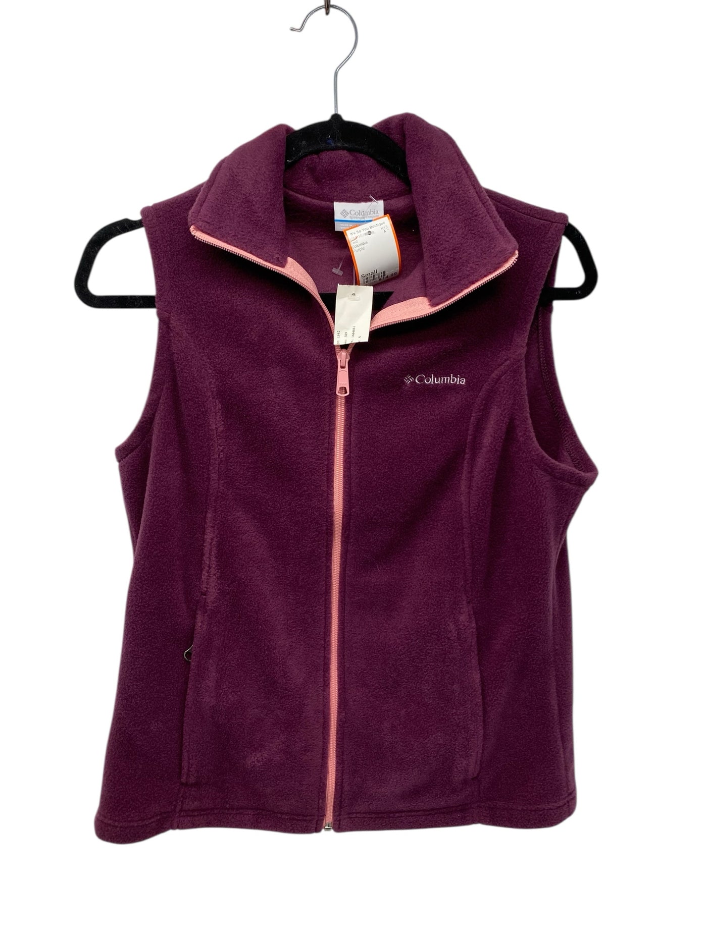 Columbia Misses Size Small Purple Vest