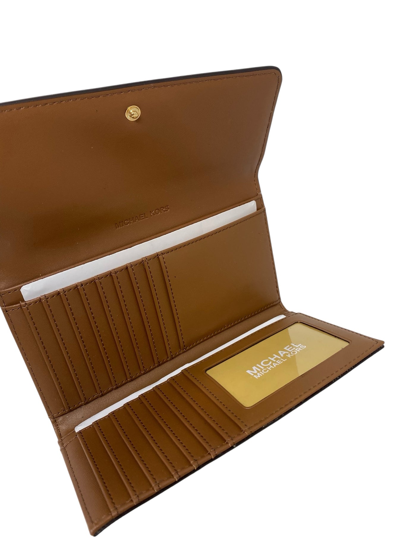 Michael Kors Brown Print Wallet