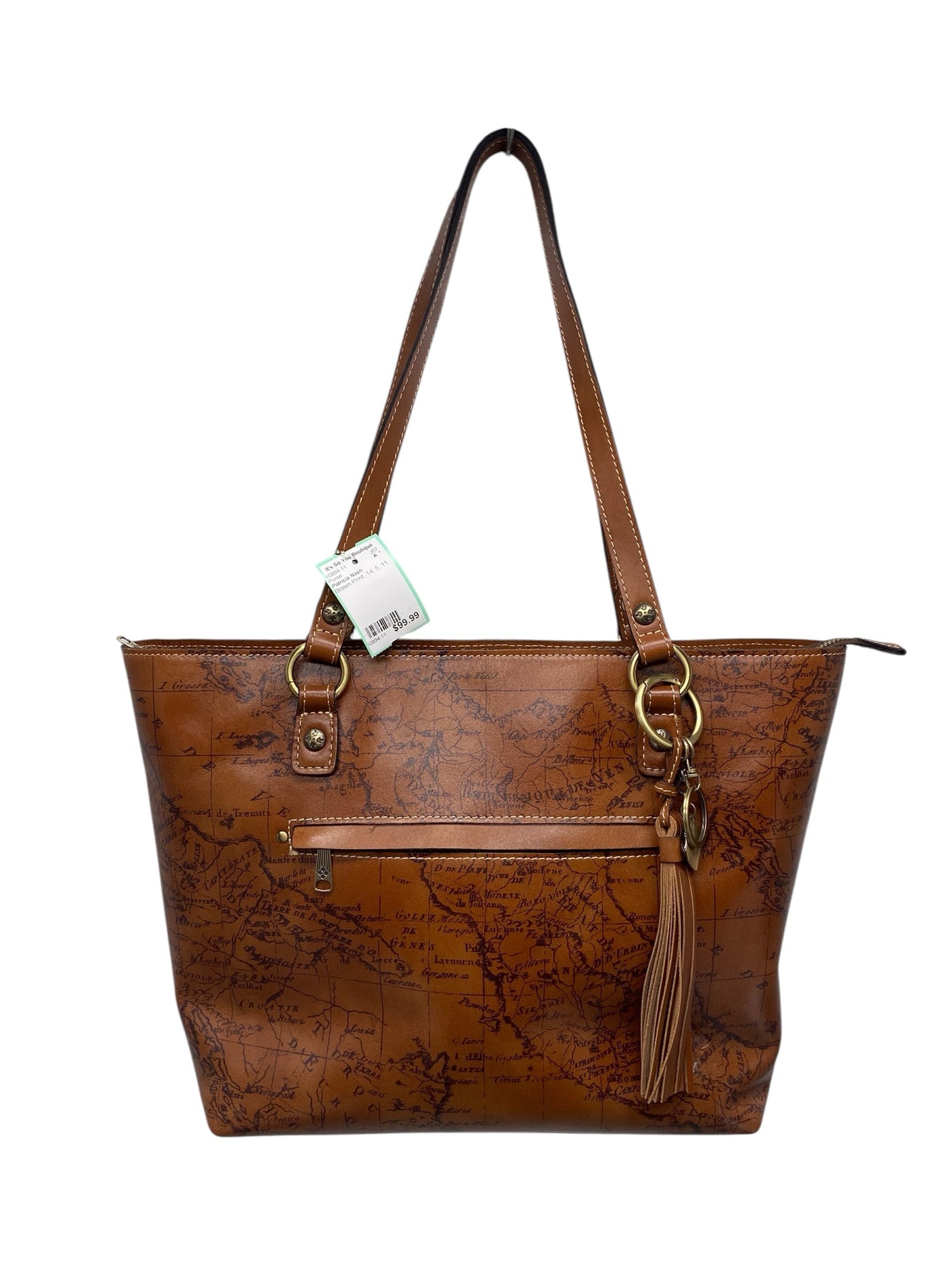 Patricia Nash Brown Print Purse