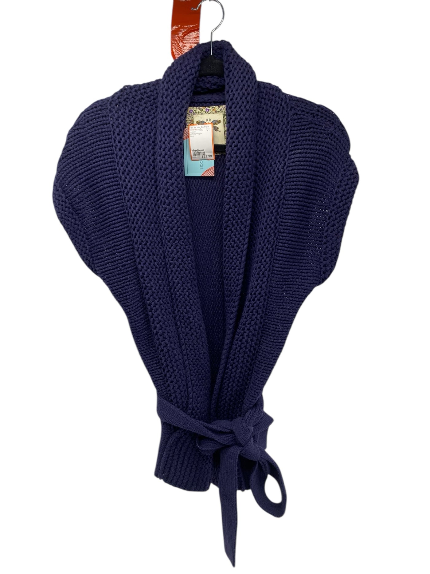 Anthropologie Misses Size Medium Navy Sweater