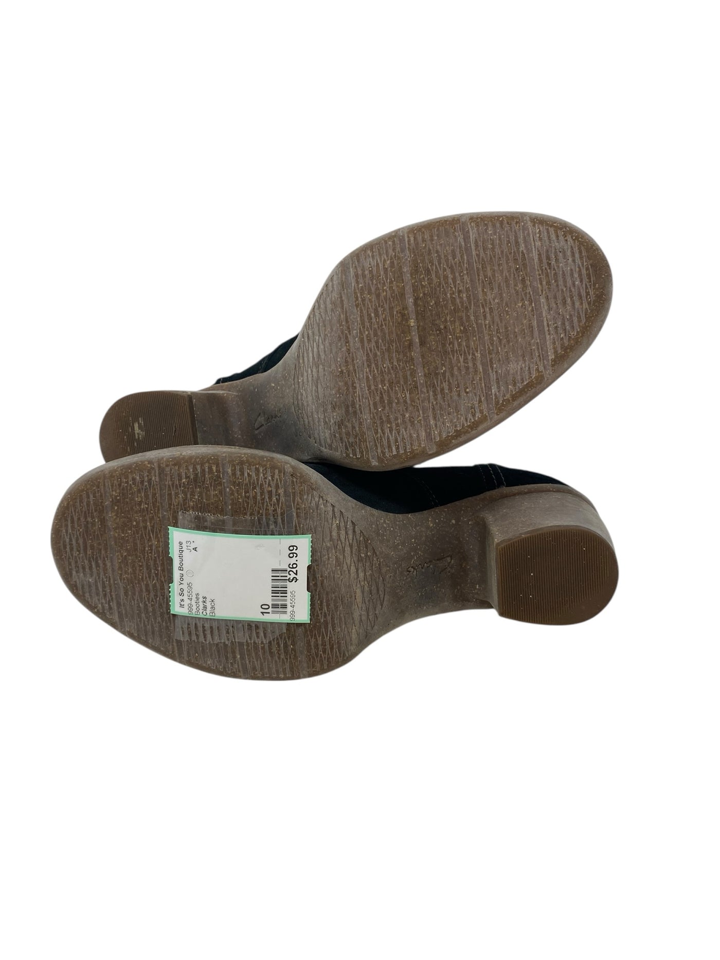 Clarks Women Size 10 Black Booties