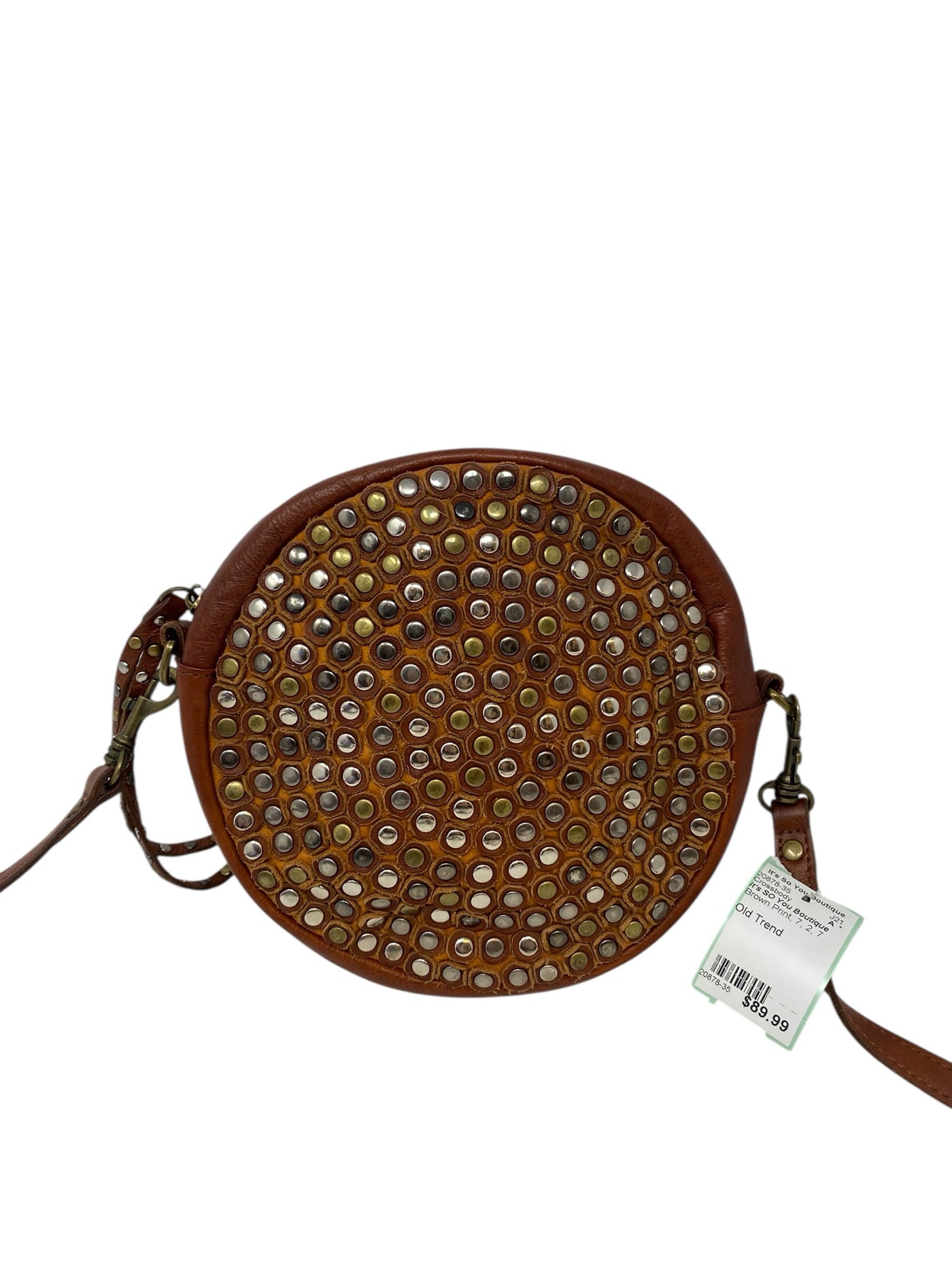 It's SO You Boutique Brown Print Crossbody
