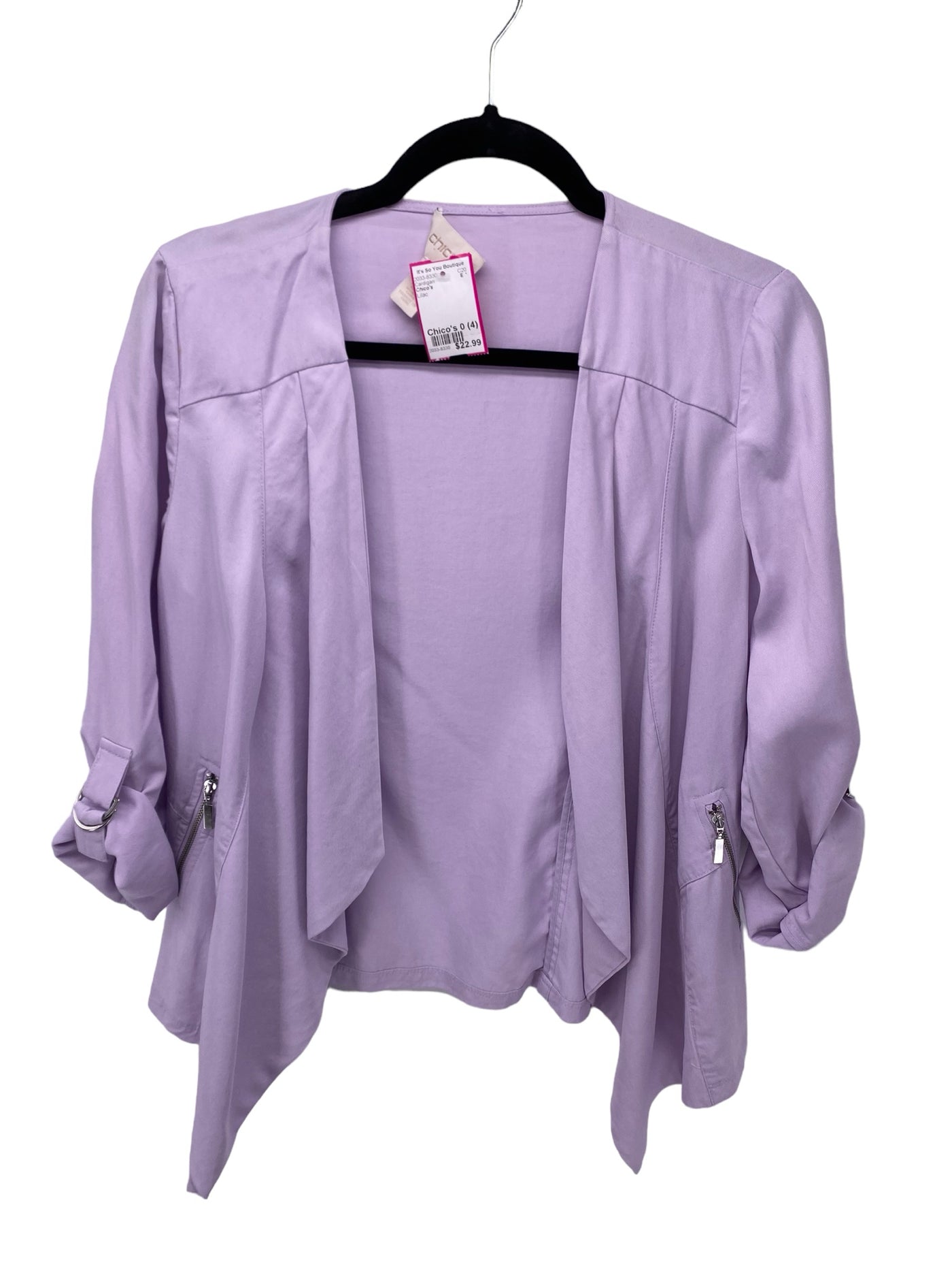 Chico's Misses Size Chico's 0 (4) Lilac Cardigan