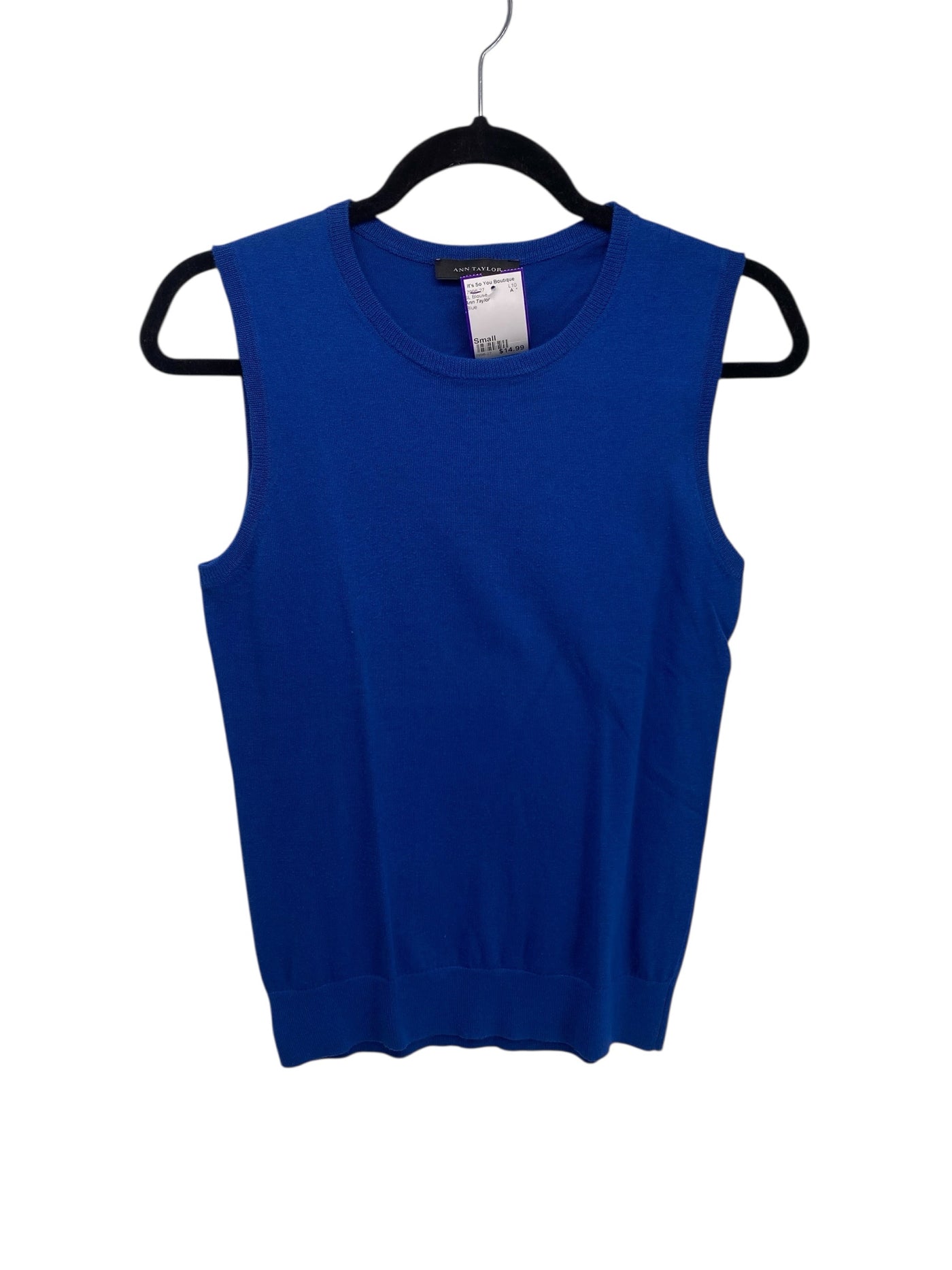 Ann Taylor Misses Size Small Blue SL Blouse