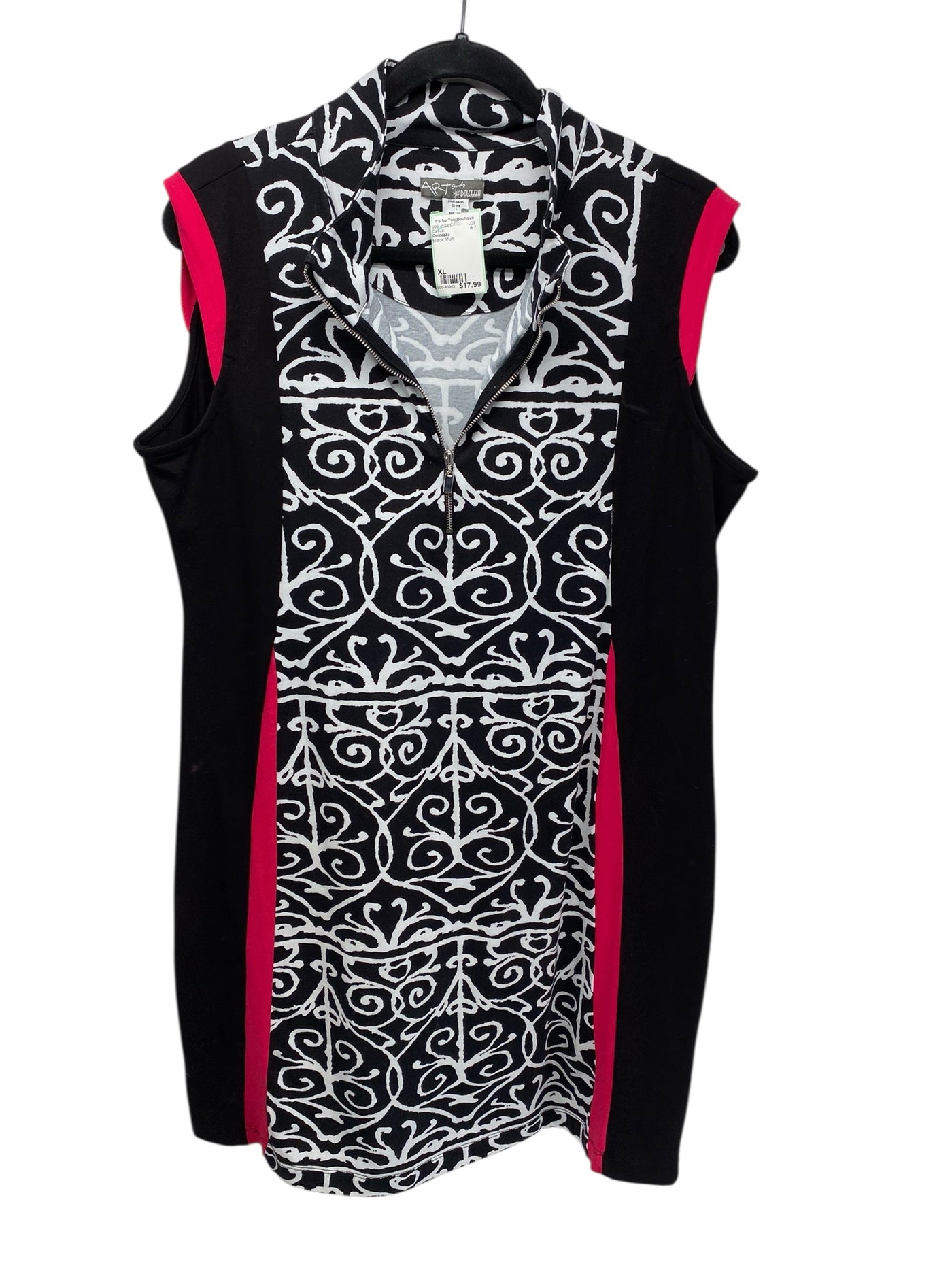 Dolcezza Misses Size XL Black Multi Casual