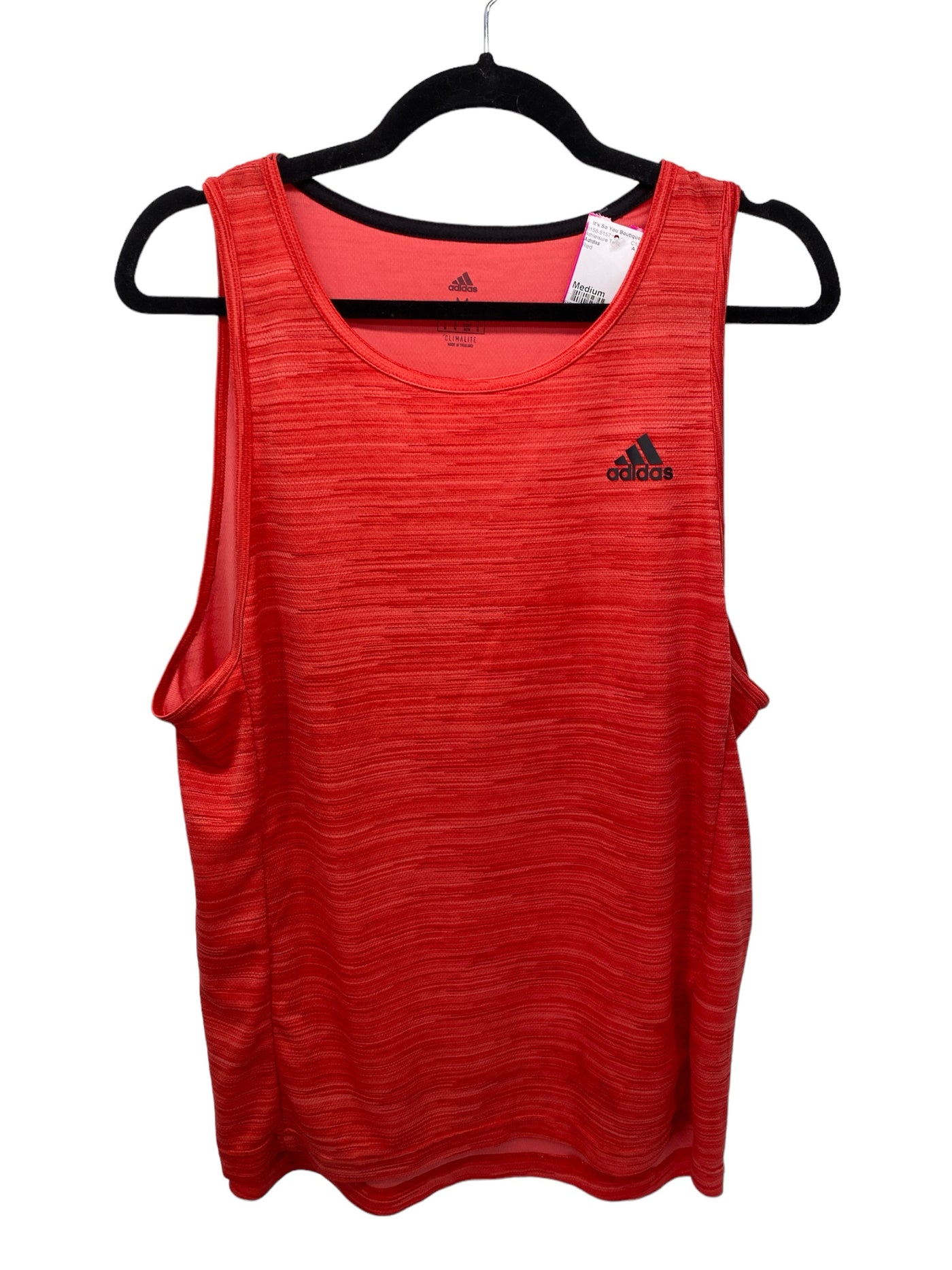 Adidas Misses Size Medium Red Athleisure Tank