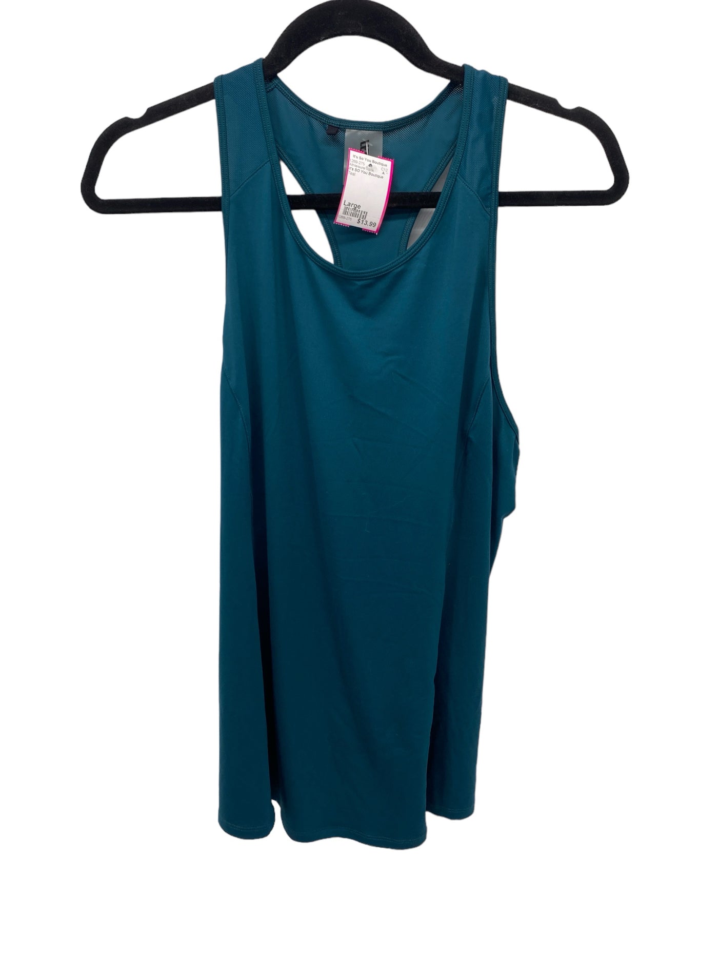 It's SO You Boutique Misses Size Large Teal Athleisure Tank