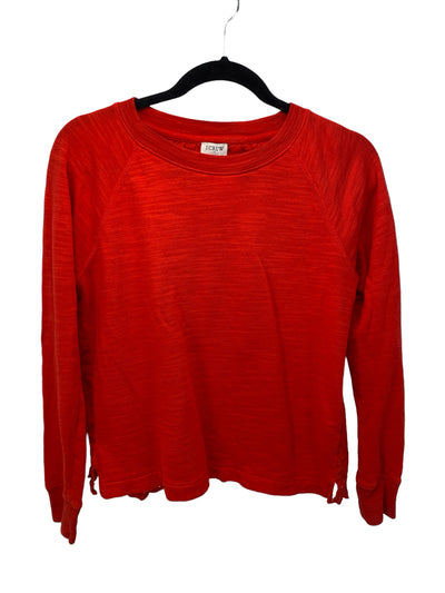 J Crew Misses Size Small Red LS Blouse