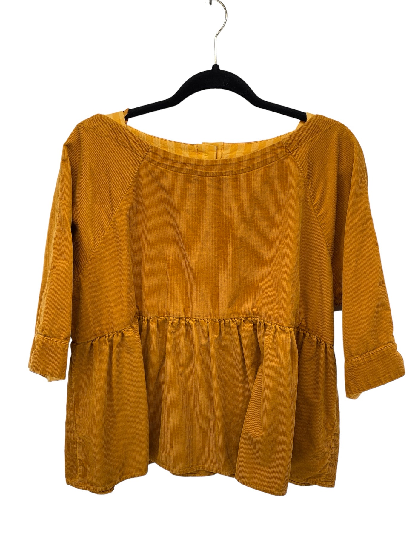 Maeve Misses Size Small mustard SS Blouse