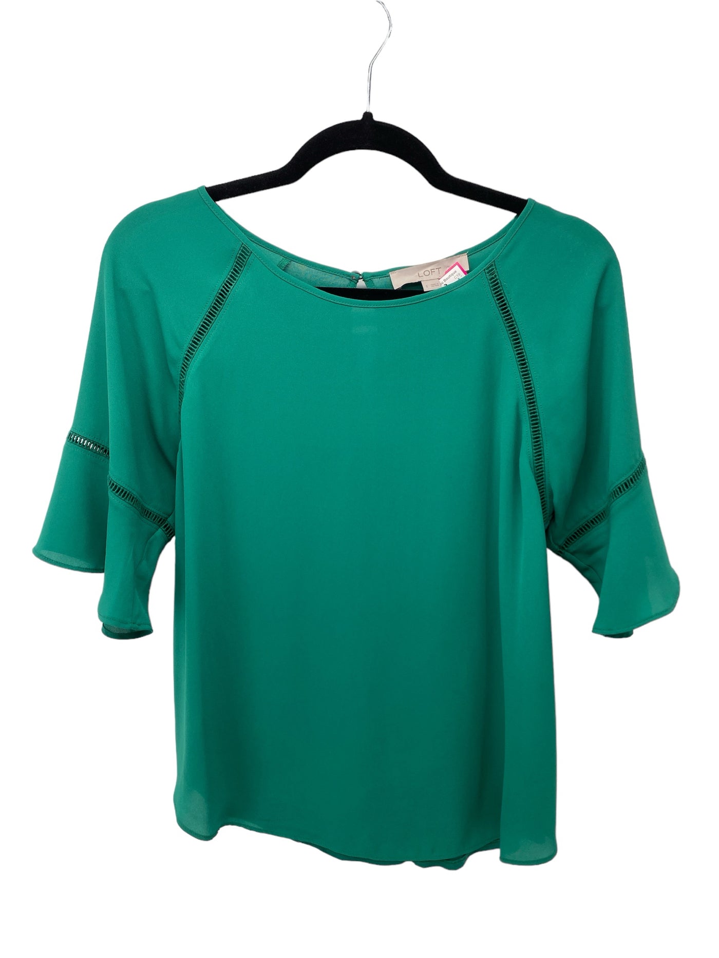 Loft Misses Size Small Green SS Blouse
